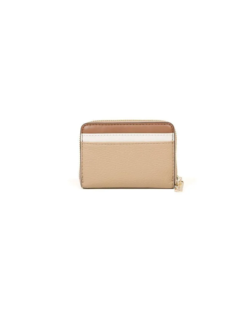Michael Kors Women's Card Case Camel Multi Polyurethane Bags Polyester Card-holders Camel