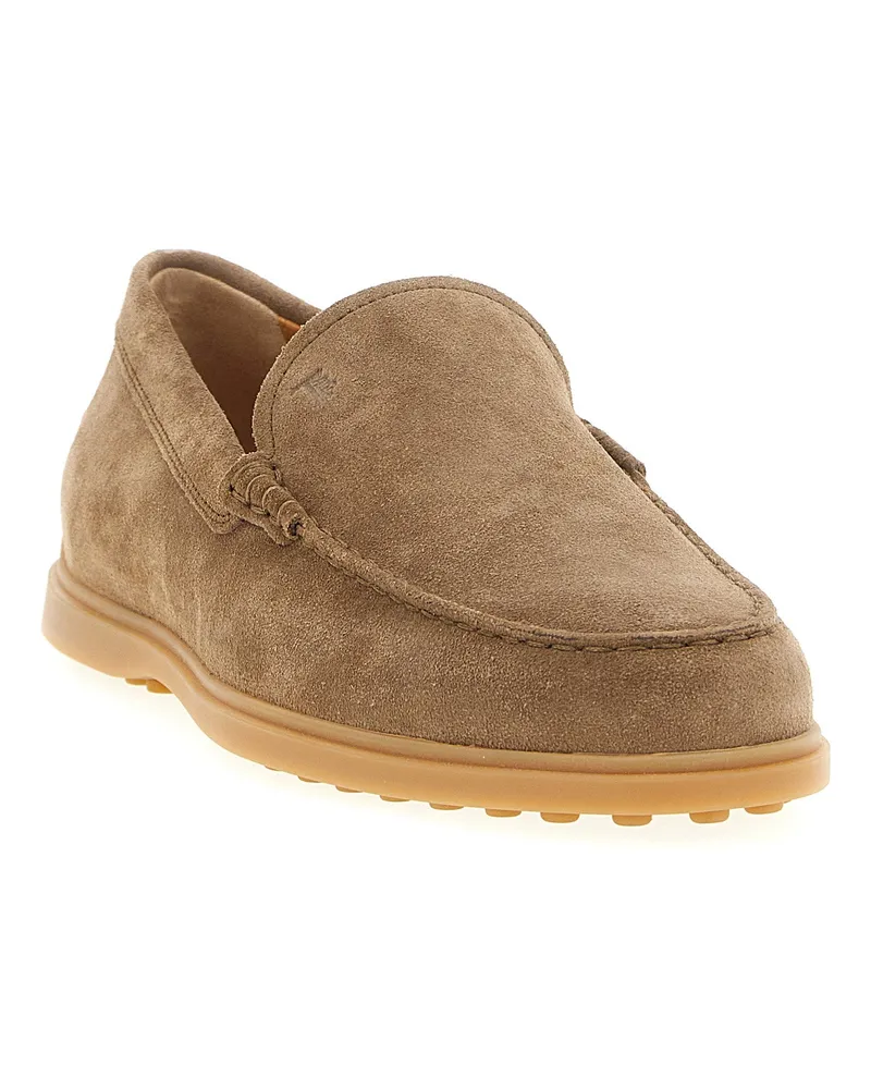 TOD'S Pantofola Loafer — Taupe Taupe