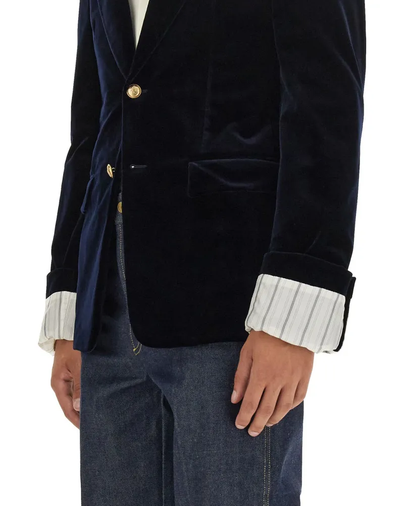 Gucci Cotton Jacket — Blue Blue