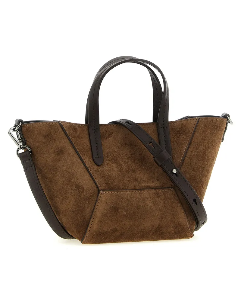 Brunello Cucinelli Top Handle Bag — Brown Brown