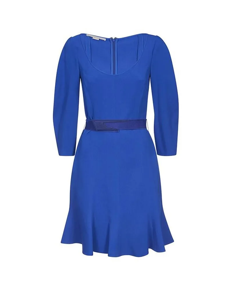 Stella McCartney Viscose Scoop-Neck Dress — Blue Blue