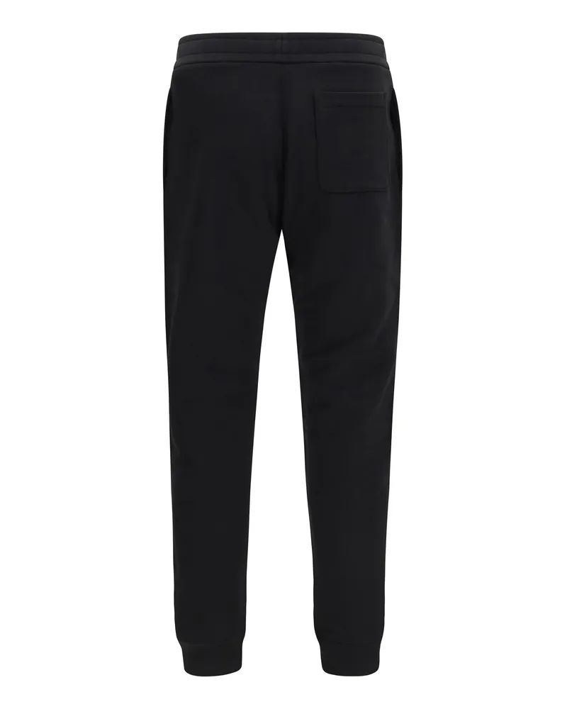 Moncler Men Tracksuit Pants Black Cotton Trousers Black
