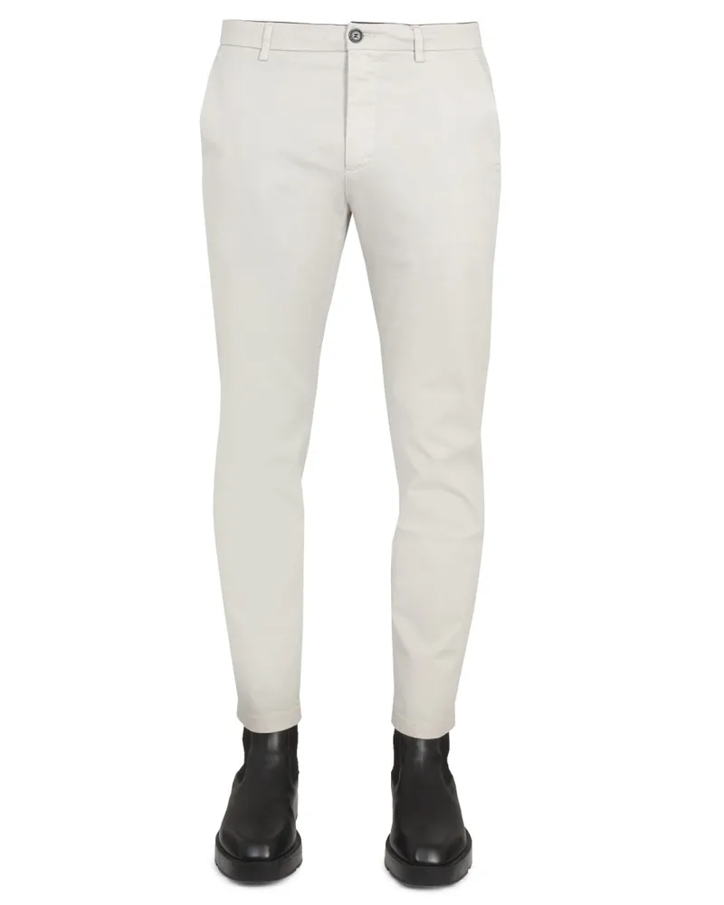 Department 5 Logo Patch Trousers — White White