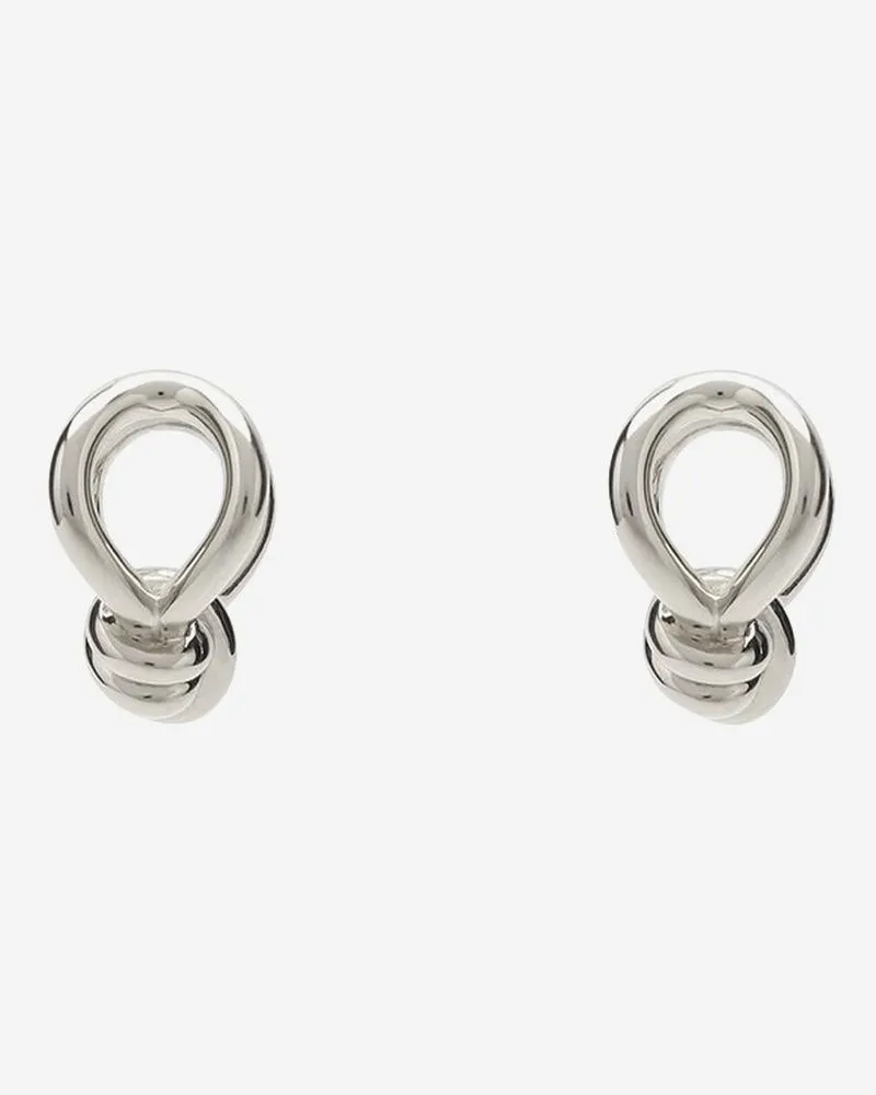 Bottega Veneta Women's Earrings Knot Silver Sterling Silver