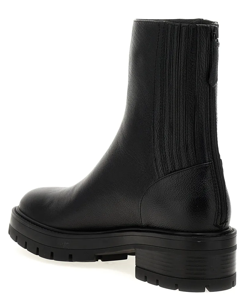 Aquazzura Saint Honore Ankle Boot — Black Black