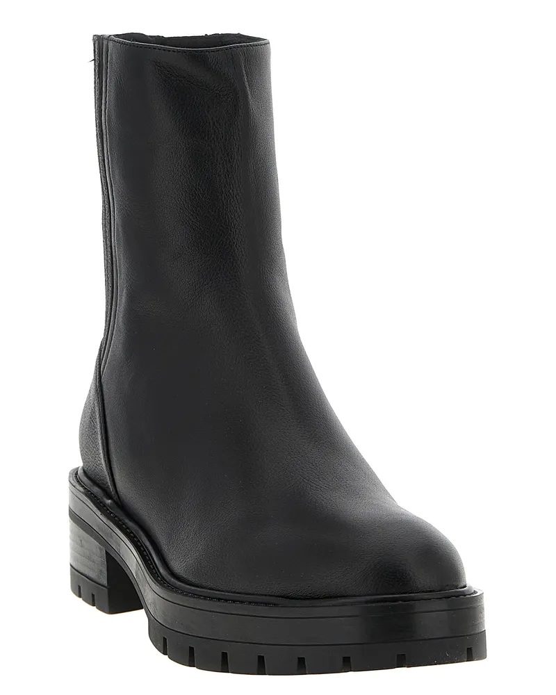 Aquazzura Saint Honore Ankle Boot — Black Black