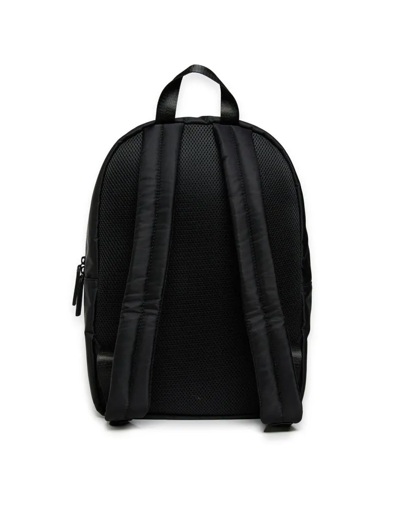 Diesel Logo-Print Nylon Backpack — Black Black