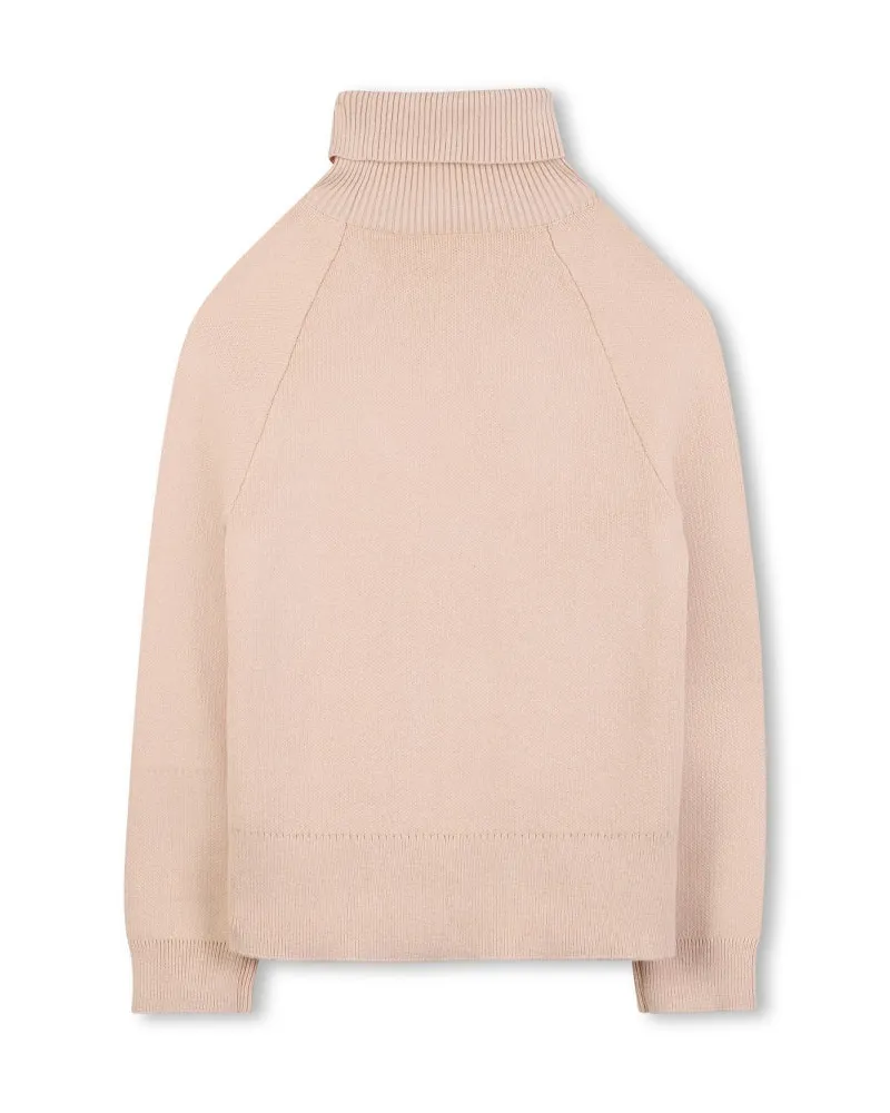 Chloé Logo Cotton-Wool Blend Sweatshirt — Beige Beige