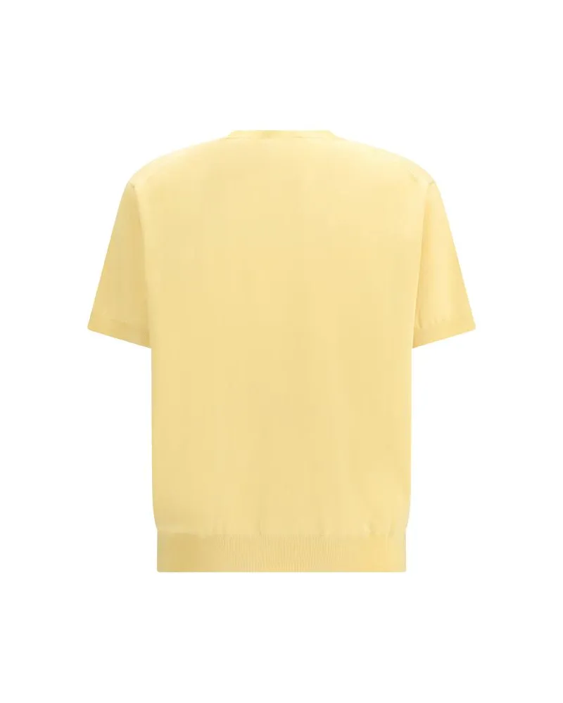 Prada Women's Bicolor Silk Sweatshirt Clothing Yellow