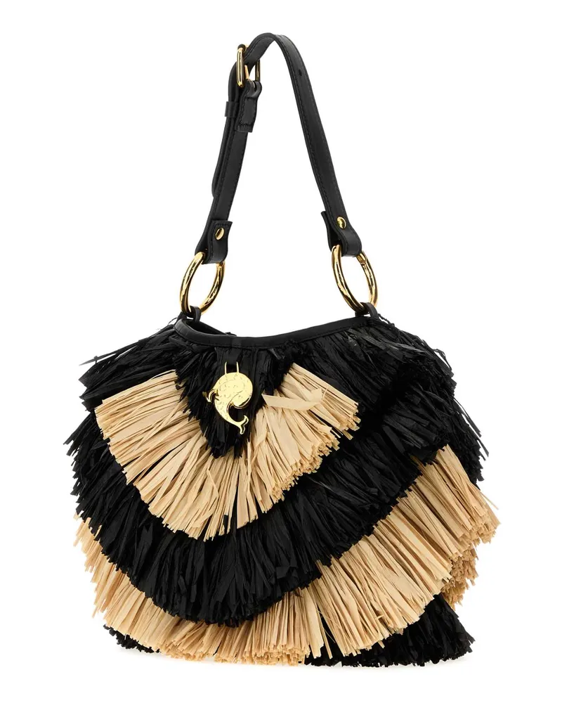 Emilio Pucci Rafia Raffia Bucket Bag — Multicolor Multicolor
