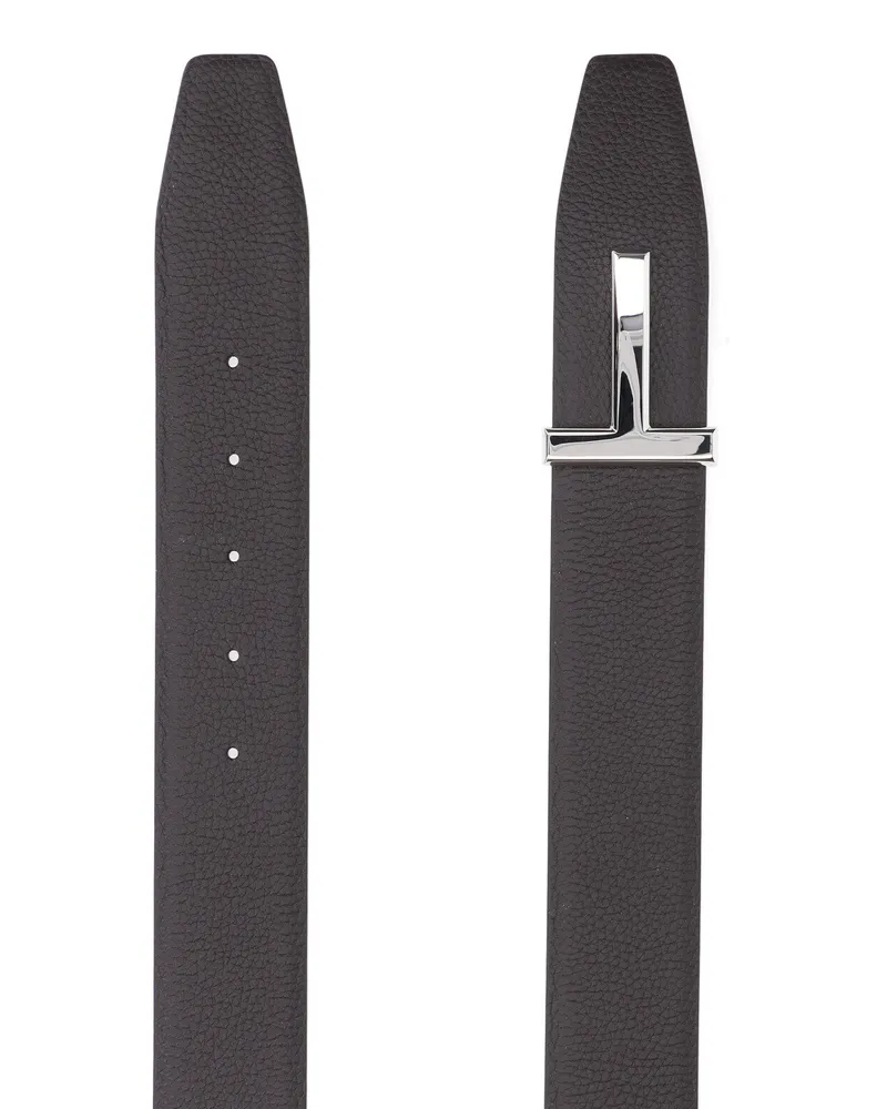 Tom Ford Men's Belts Brown Calf Leather Brown