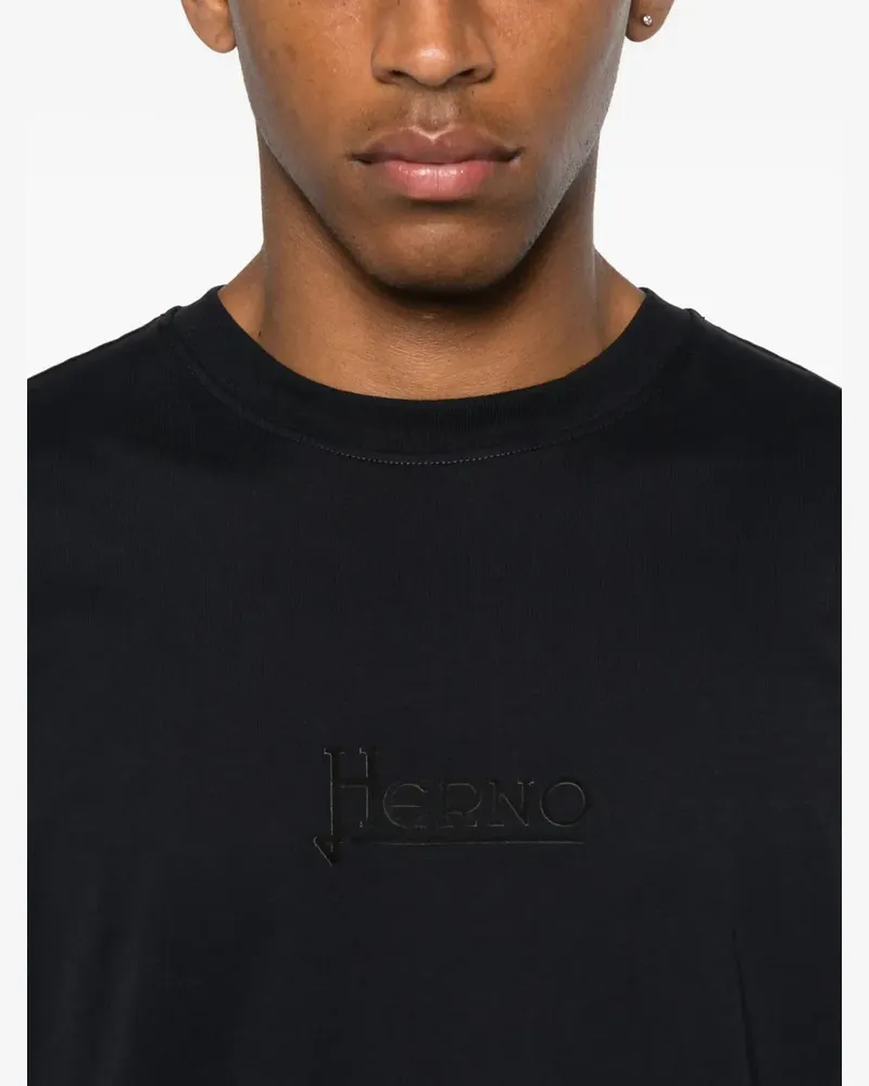 Herno Women's Logo-Embroidered T-Shirt Aw25 M 