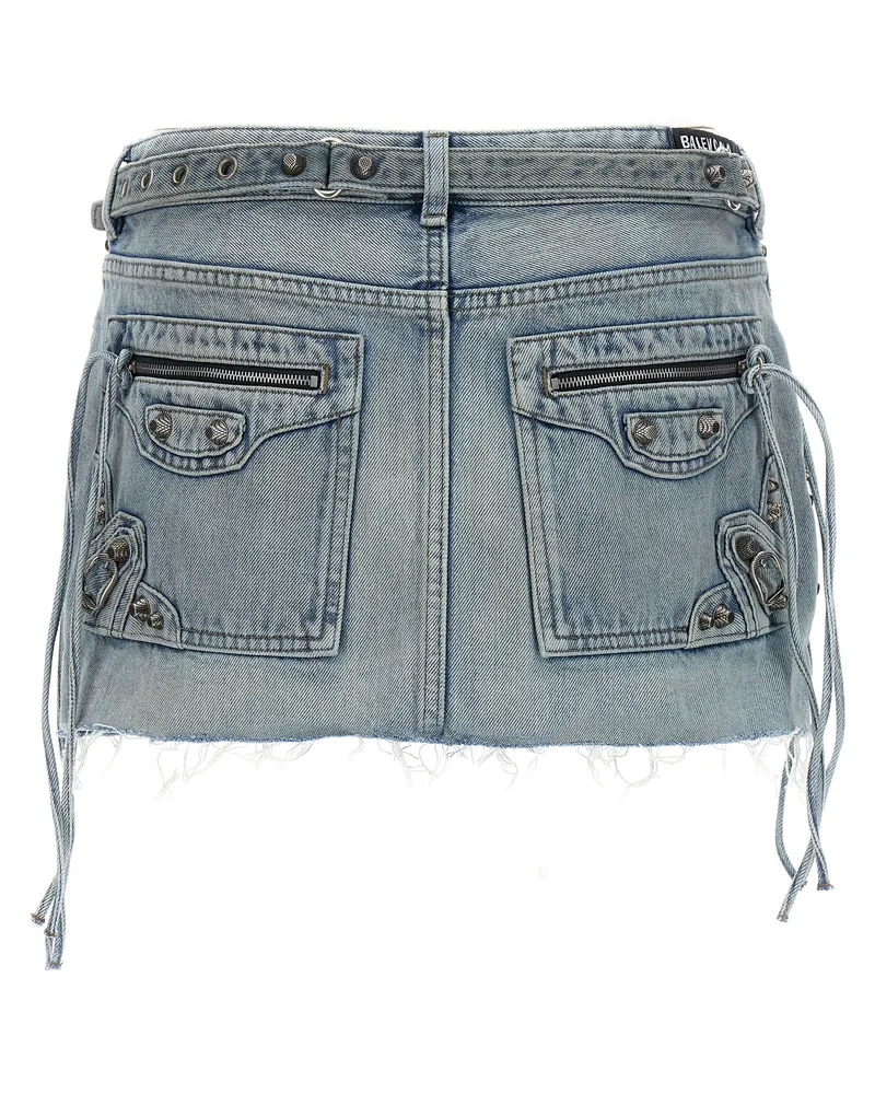 Balenciaga Mini Skirt — Light Blue Light