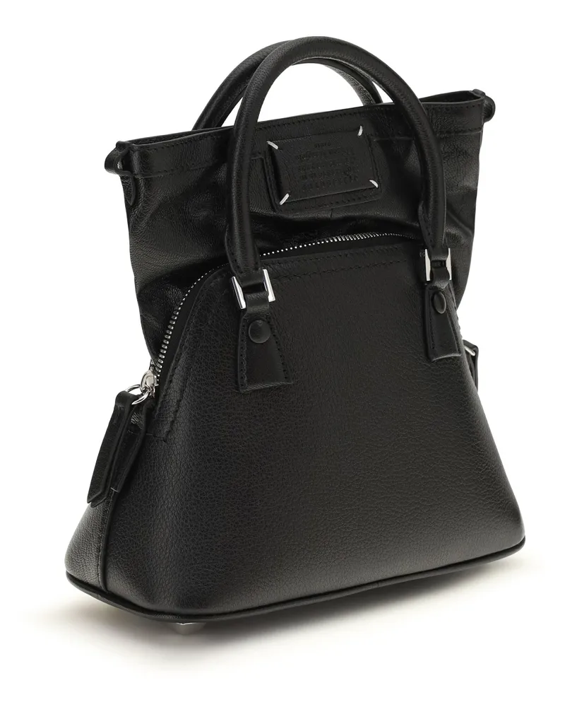 Maison Margiela Women's 5ac Mini Handbag Black Goatskin-Hircus Goatskin Handbags Goatskin/hircus Hand Bags Black