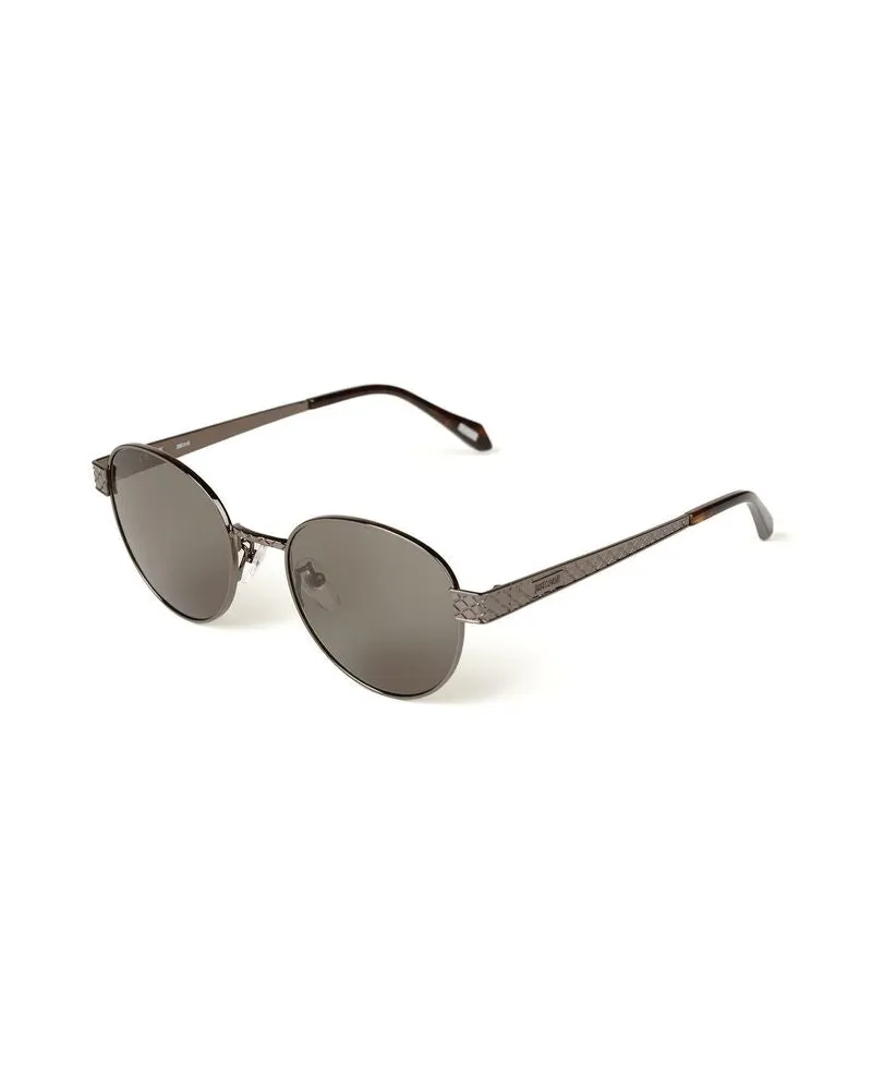 Just Cavalli Unisex Sunglasses Total Glossy Bakelite Metal Eyewear Brown