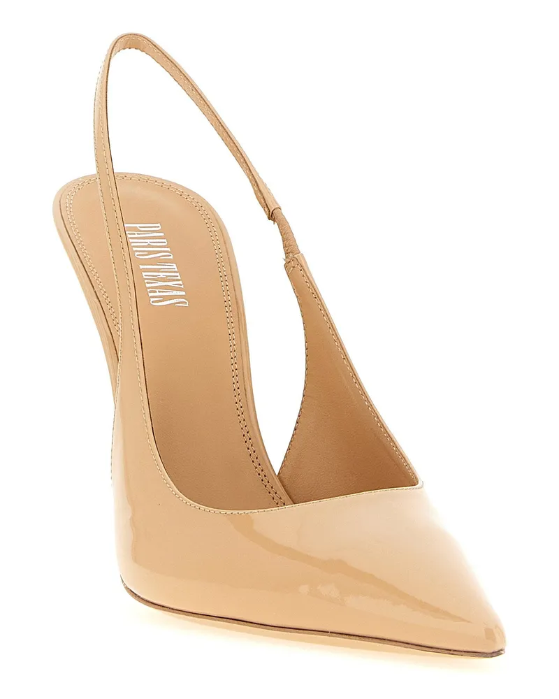 Paris Texas Lidia Slingback Pump — Nude Nude