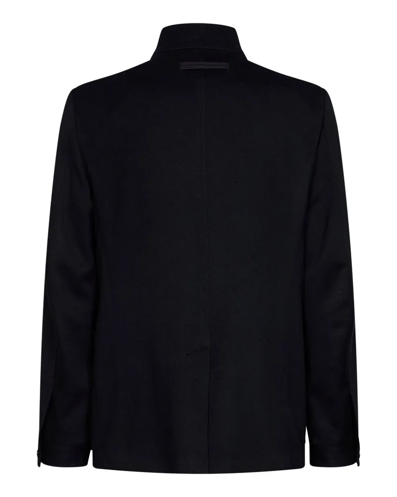 Ermenegildo Zegna Men's Chore Jacket Il Conte Cashmere Blue Blue