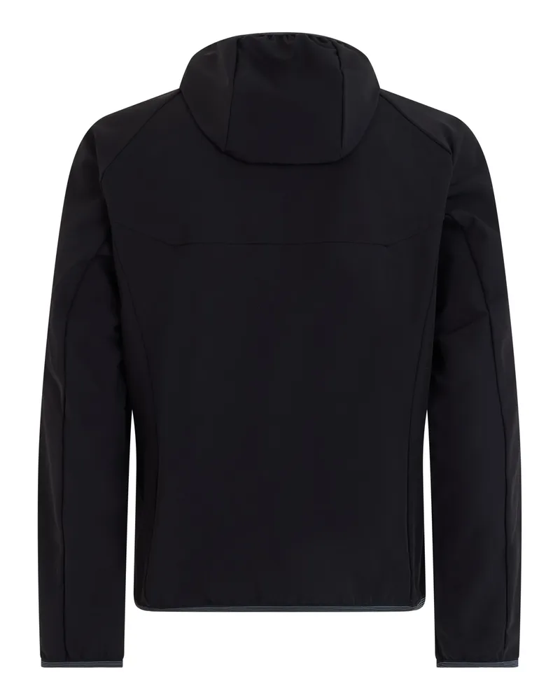 HUGO BOSS Men's Waterproof Technical Jacket Black Polyester Raincoats Coat Black
