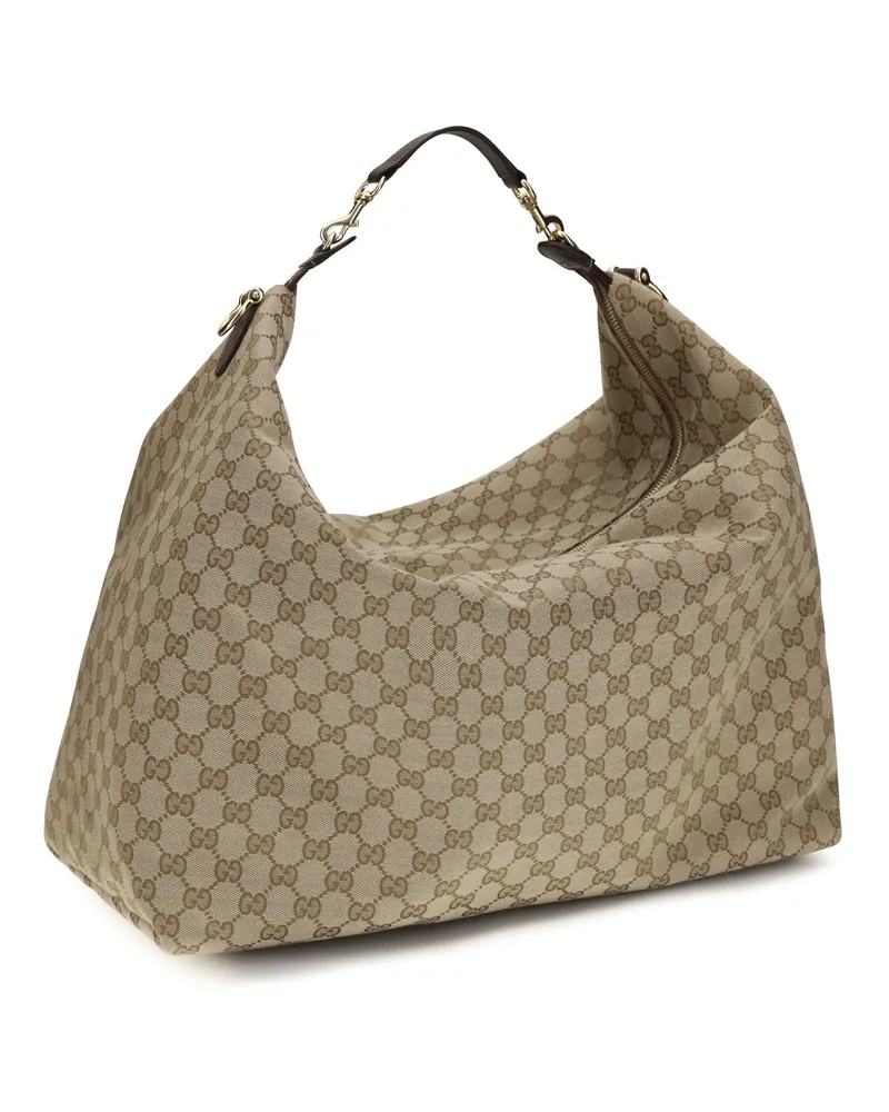 Gucci Men's Shoulder Bag Brera Gg Canvas Vintage Sand-Dark Brown-Vrv Fabric Sand/dark Brown/vrv Beige