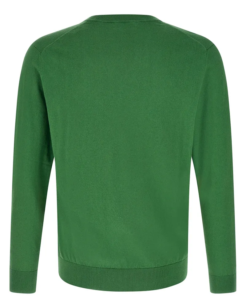 Ballantyne Argyle Jacquard Sweater — Green Green