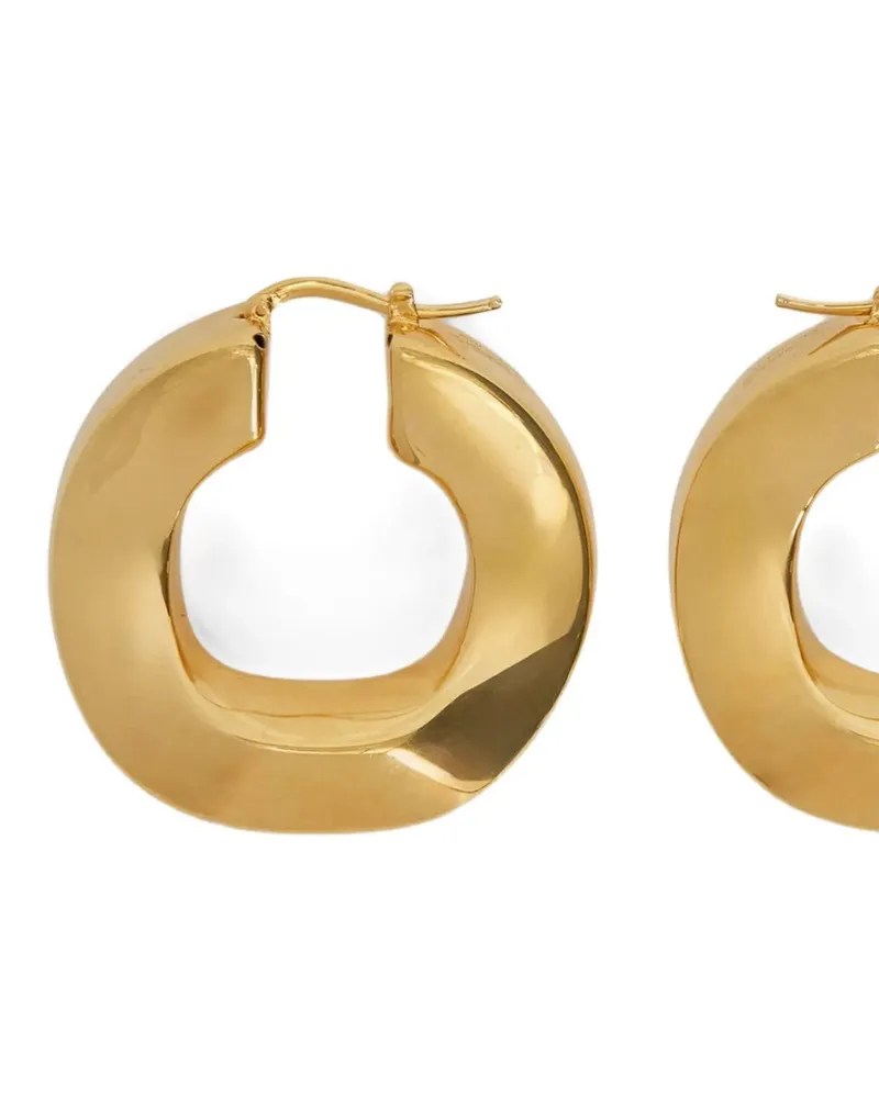 Jil Sander Women's Gold Copper Earrings Gold
