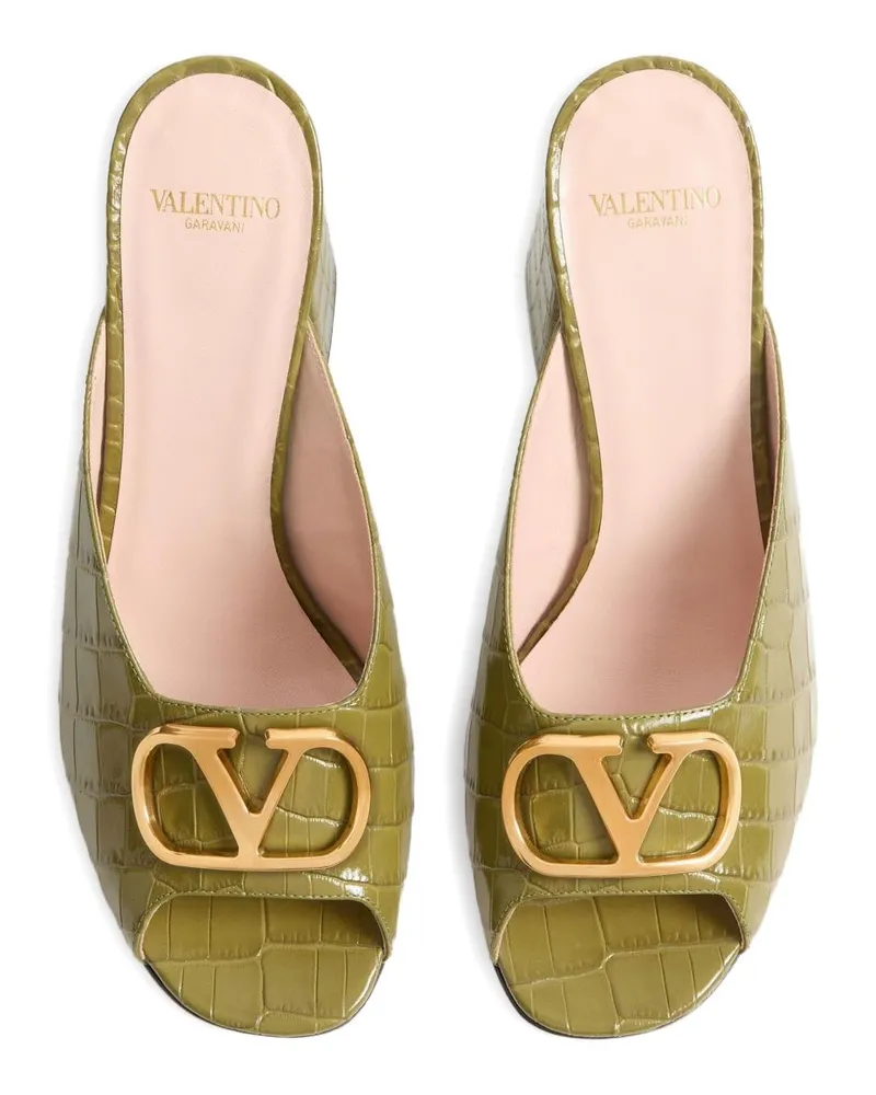 Valentino Garavani Slide Sandal — Olive Green Olive