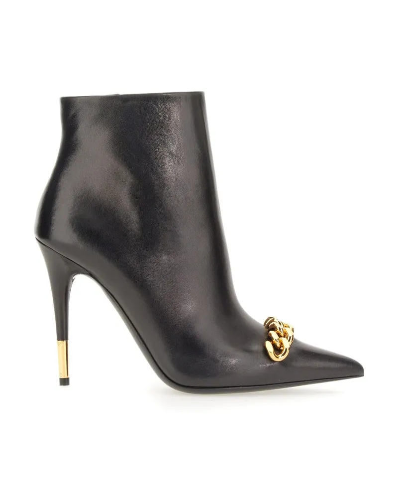 Tom Ford Leather Boot — Black Black