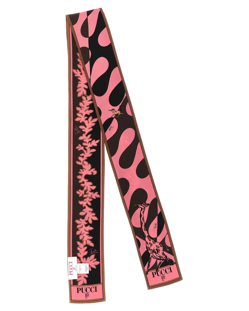 Emilio Pucci Silk Twill Foulard Scarf — Multicolor Multicolor