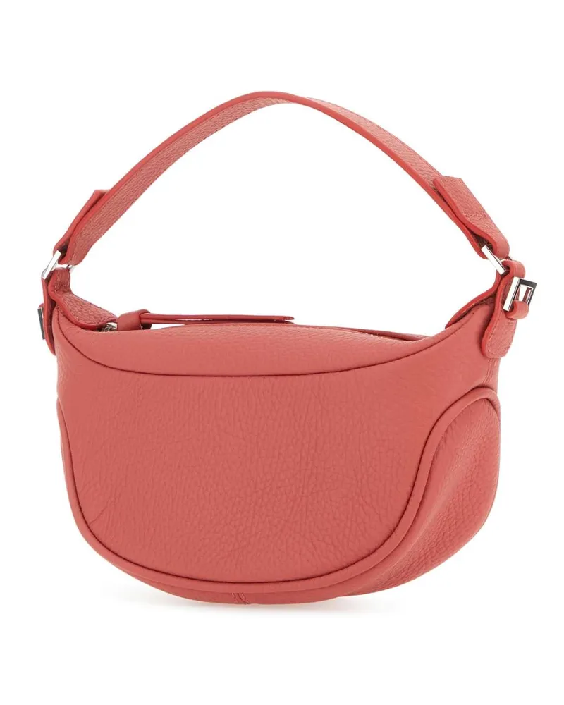 by FAR Women's Salmon Leather Mini Ami Handbag Slm Borse A Mano Bag Red