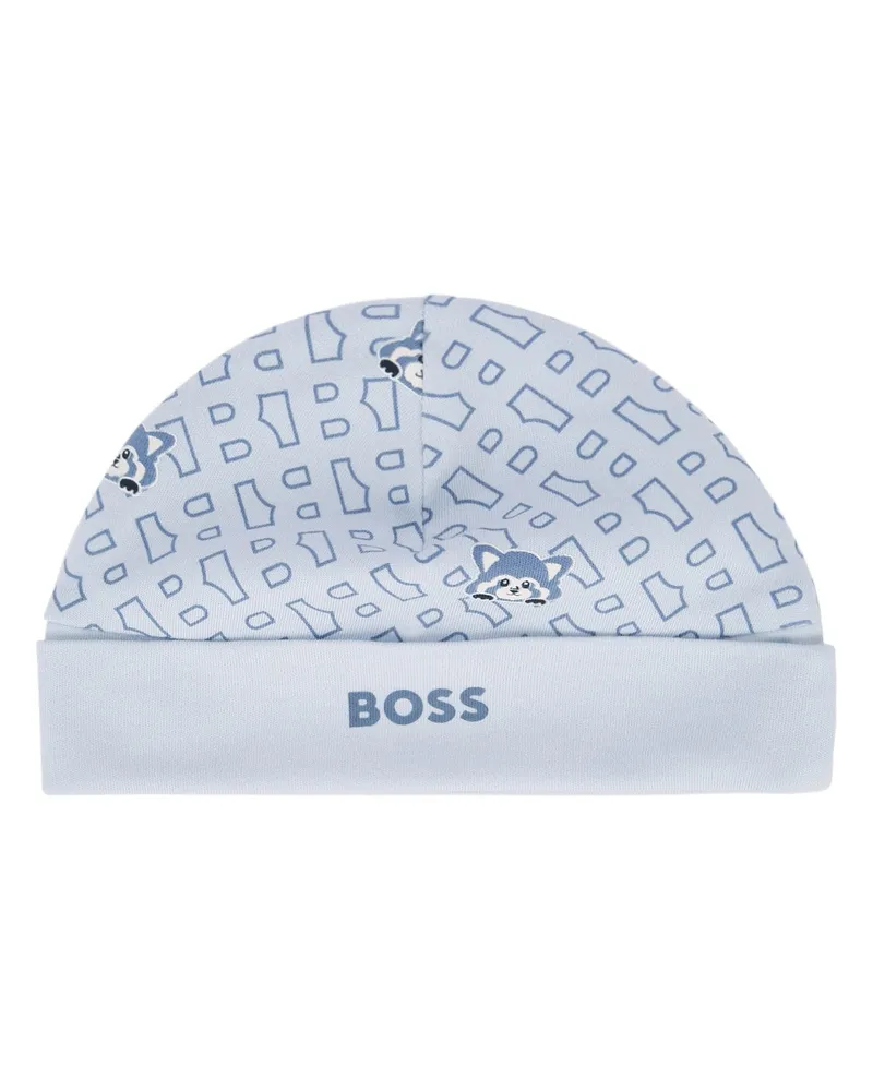 HUGO BOSS Boys' Beachwear And Underwear Lightblue Cotton - Trimming: Costumi Da Bagno Swimwear Blue
