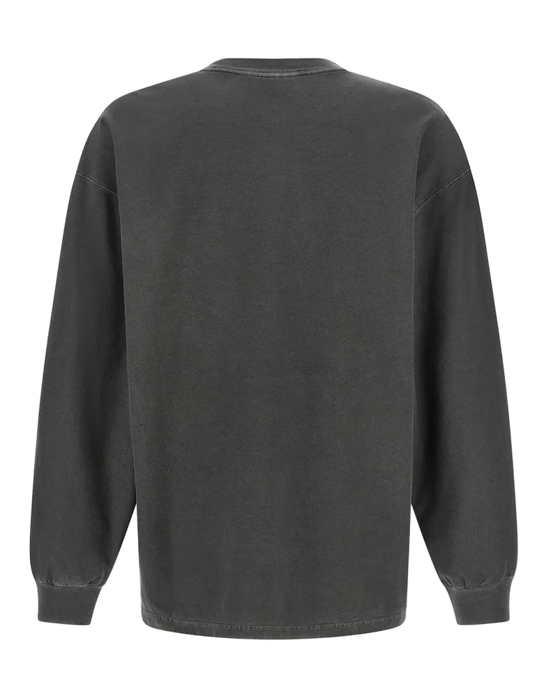 Carhartt WIP Men's T-Shirt Loose Pocket Black Garment Dyed Organic Cotton Single Jersey T-Shirts And Polos Black