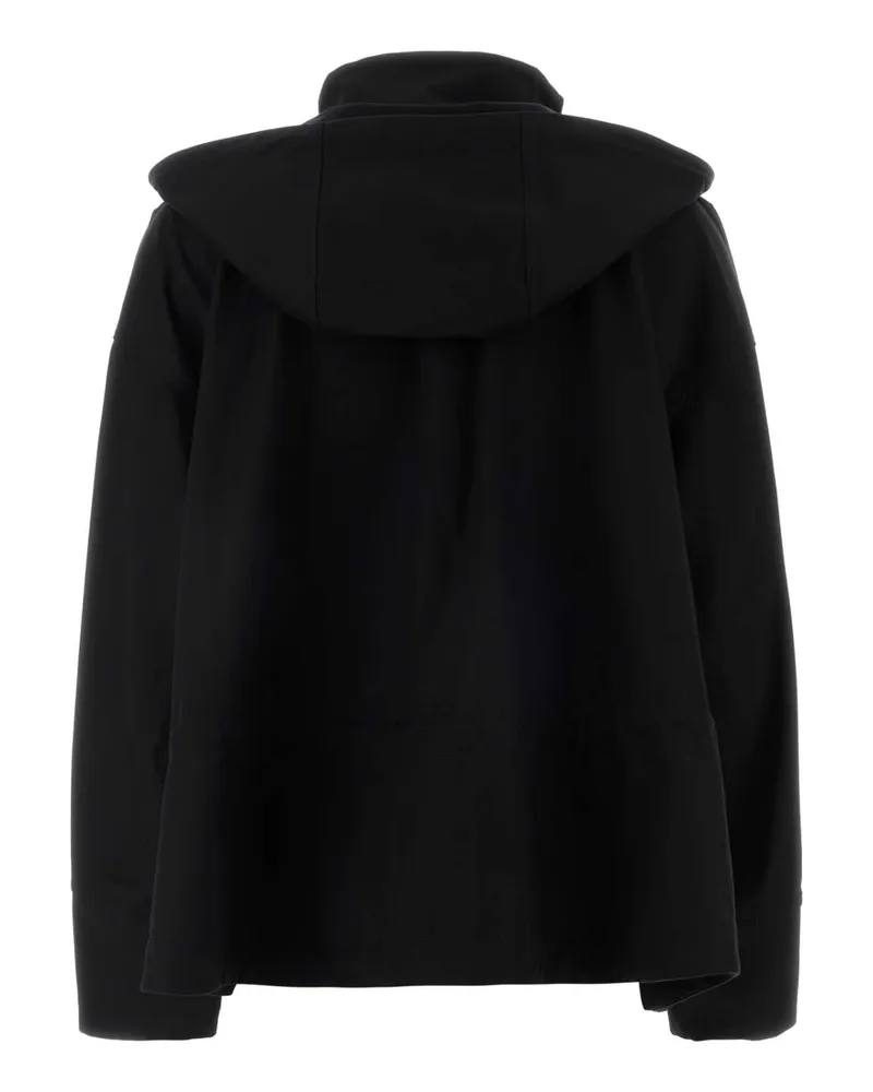 Loewe Women's Black Gabardine Jacket Exterior: Cotton Silk Giubbini Black