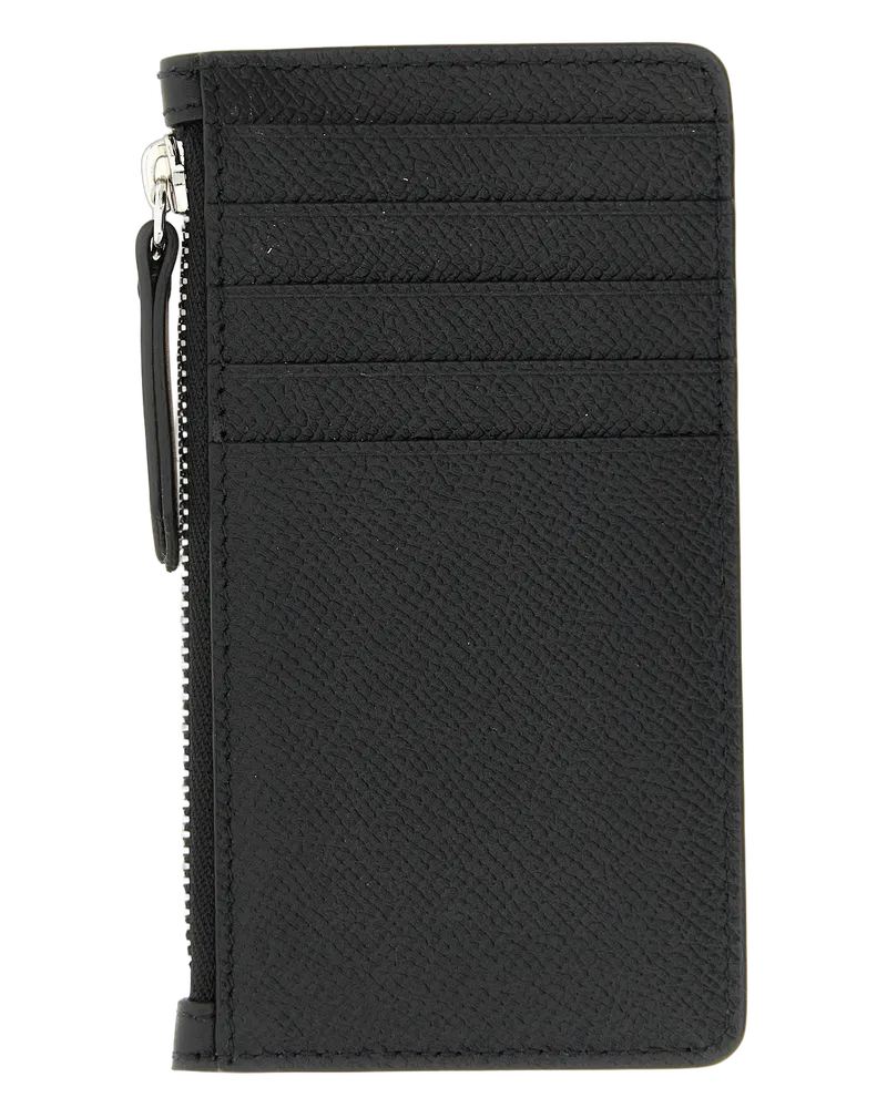 Maison Margiela Men's Black Calfskin Cardholder Accessory Black