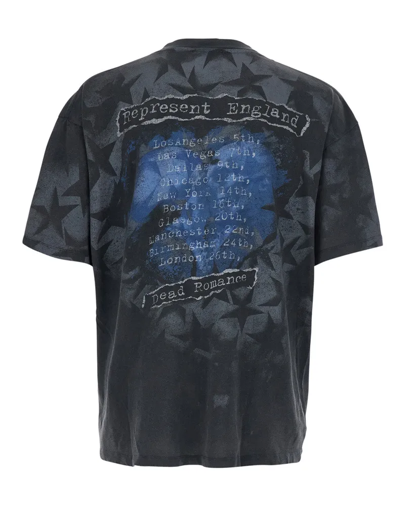 REPRESENT Men's Crew Neck T-Shirt Romance Black Cotton T-Shirts And Polos Black