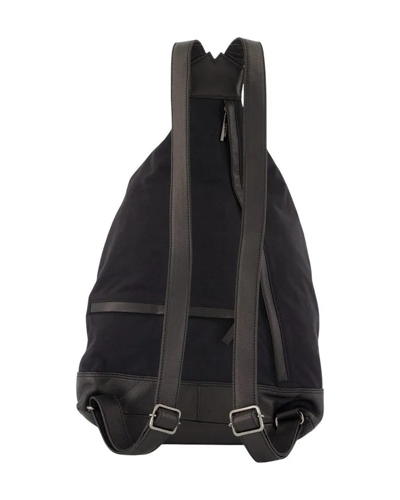 Yohji Yamamoto Unisex Hakama Tuck Backpack -  Synthetic Black Bags Backpacks Black