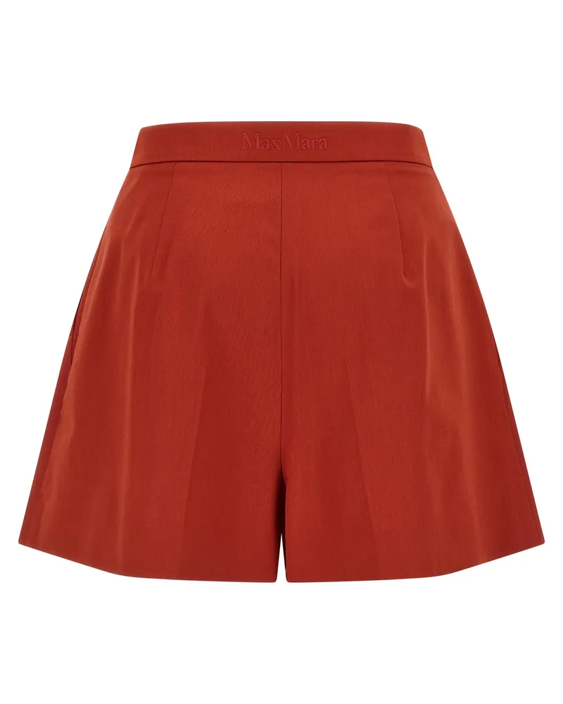Max Mara Women's Multicolor Cotton Bermuda Shorts Red
