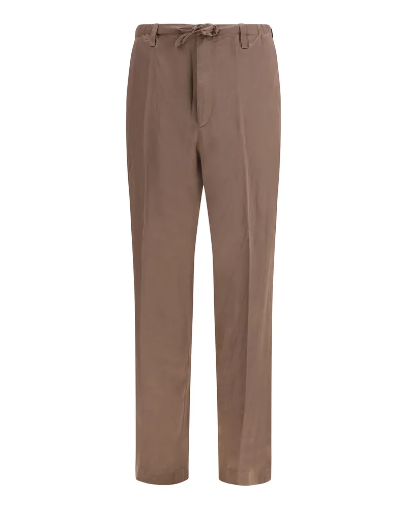 Dries van Noten Men's Trousers Penny Pants Old Rose Viscose Pink