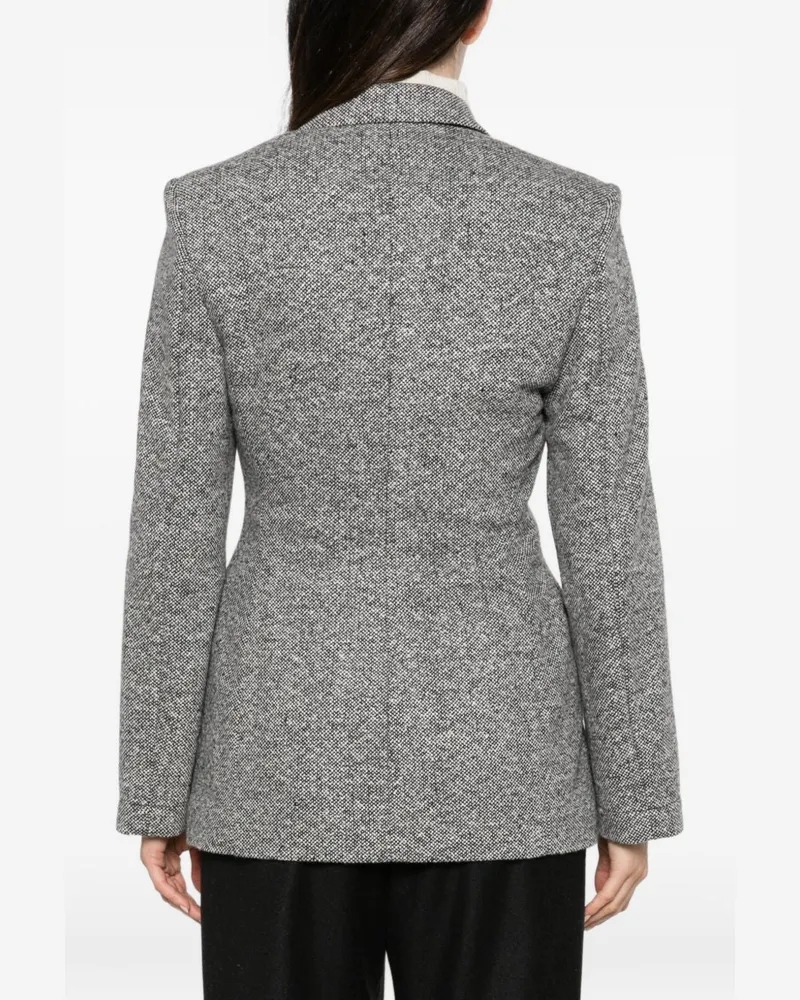 Emporio Armani Tweed Blazer — Grey Grey