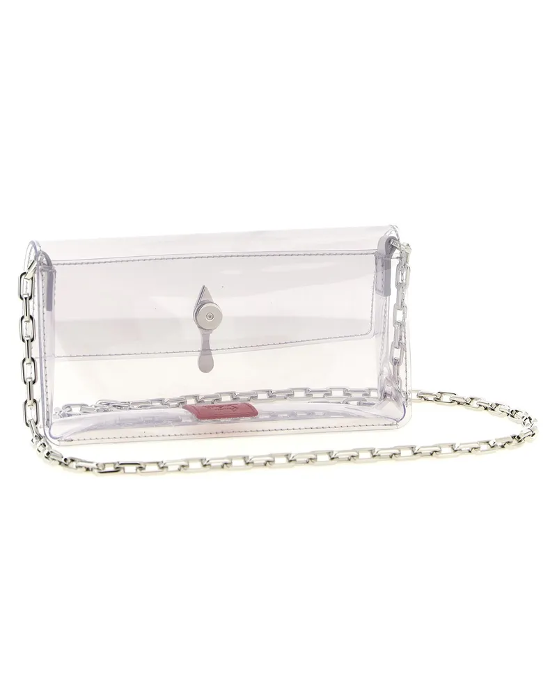 Christian Louboutin Bettina Clutch — Silver Silver
