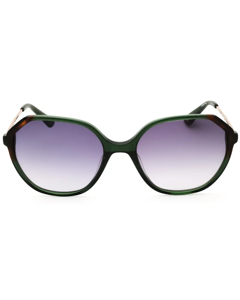 Anne Klein Women's Ak7075 Sunglasses Blue Green