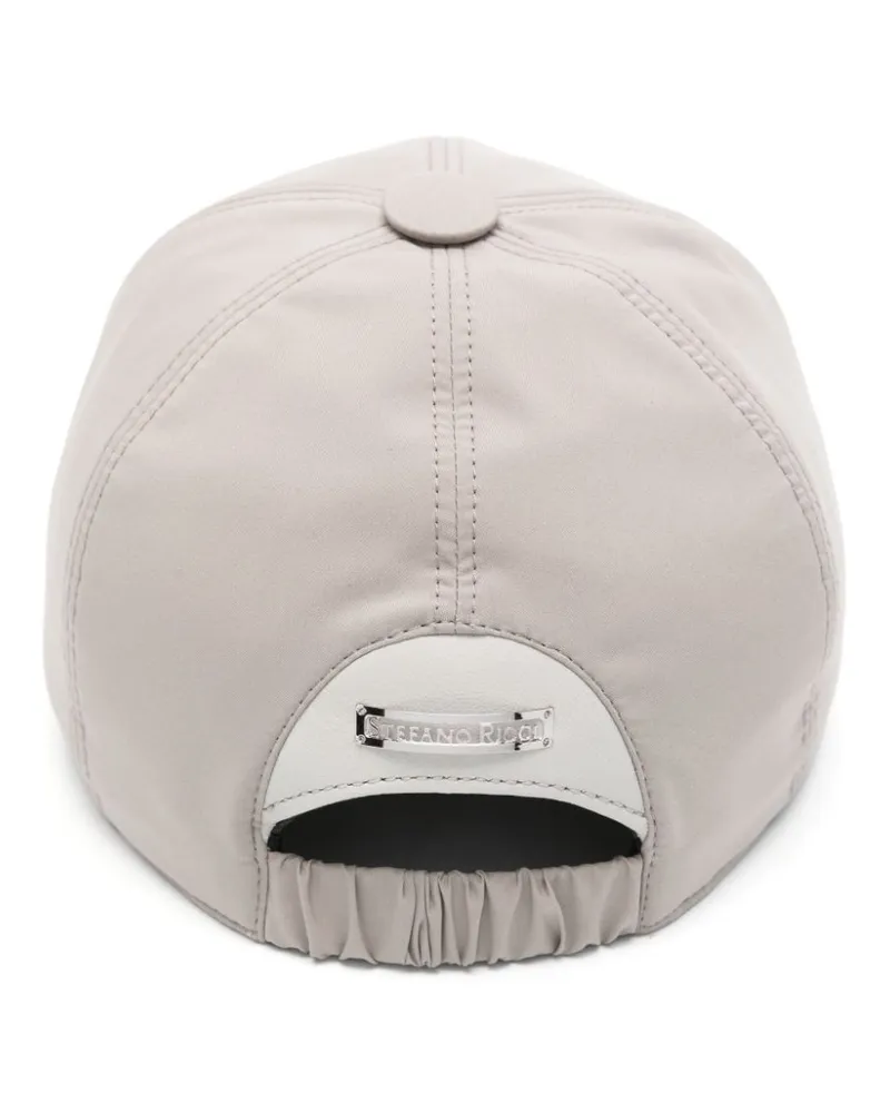 Stefano Ricci Women's Logo-Patch Baseball Cap Aw24 Almond