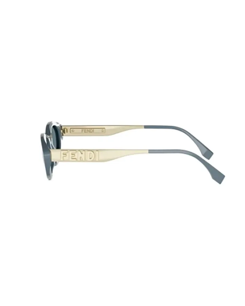Fendi Unisex Sunglasses Blue Acetate Blue
