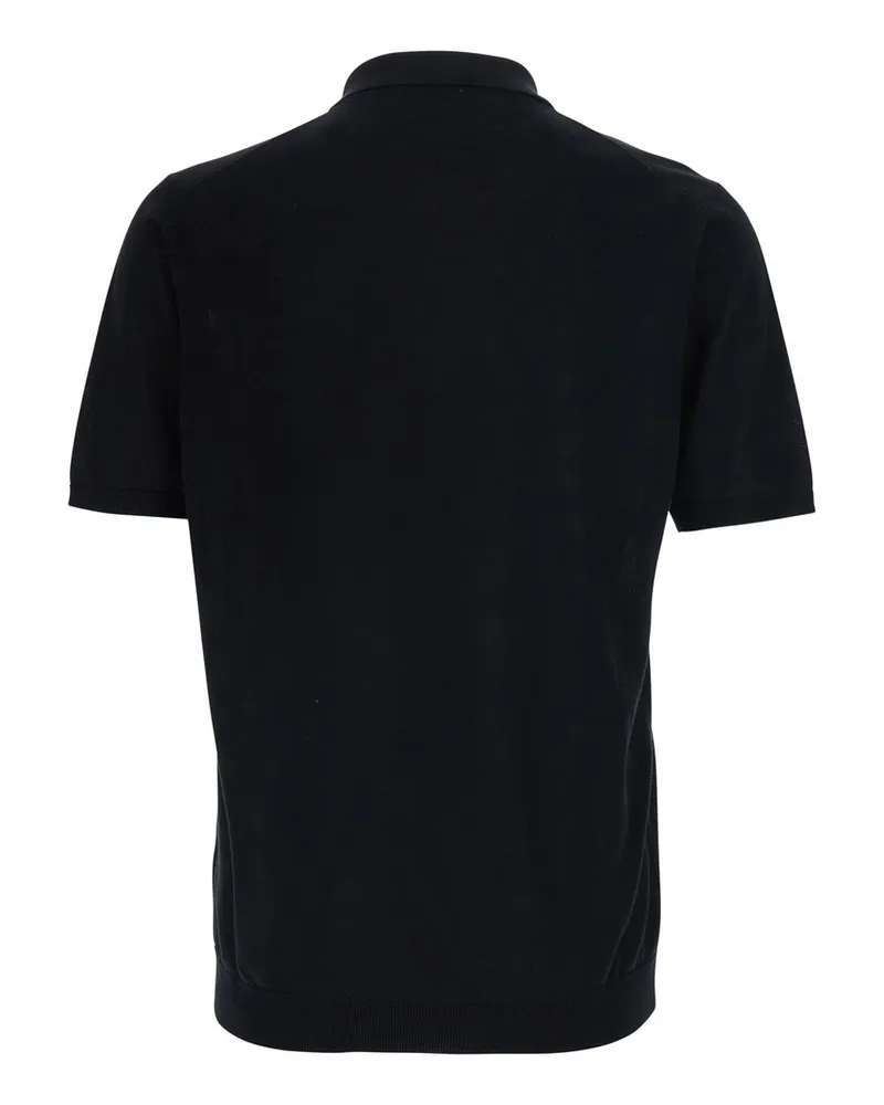 Roberto Collina Men's T-Shirt Round Neck Black Cotton T-Shirts And Polos Black