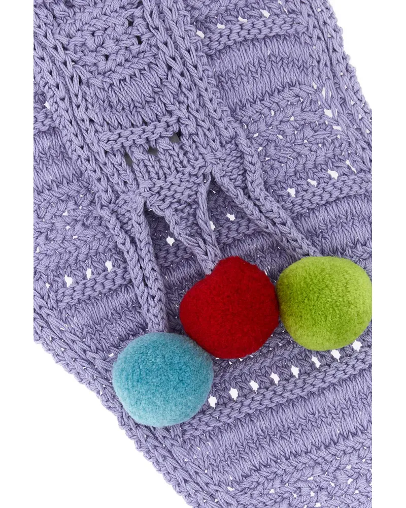 J.W.Anderson Men's Lilac Cotton Scarf Orchid Exterior: Sciarpe E Foulard Scarfs Purple
