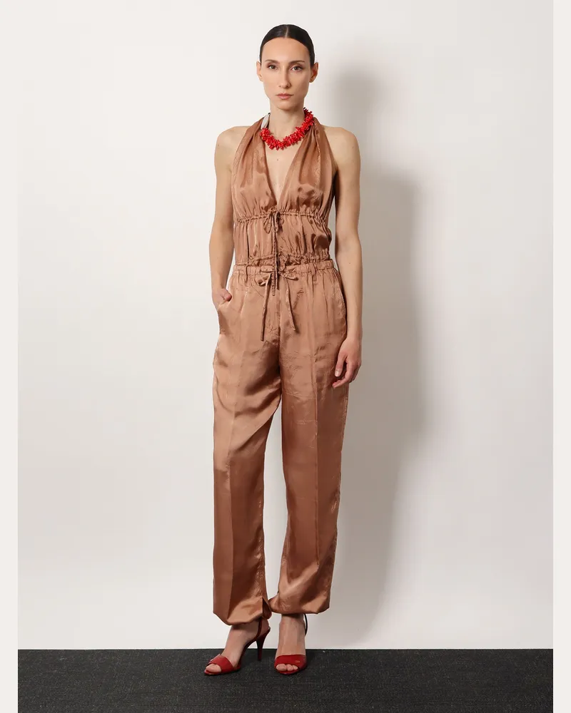 Dries van Noten Women's Trousers Penra Brown Viscose Brown