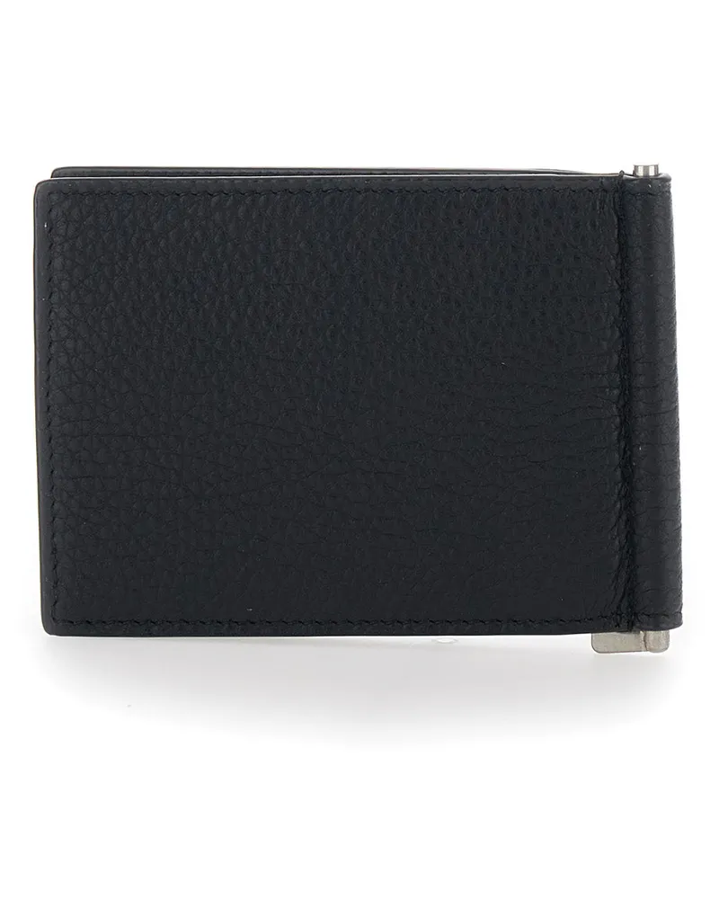 Saint Laurent Men's Zip Wallet Black Leather Calfskin Black
