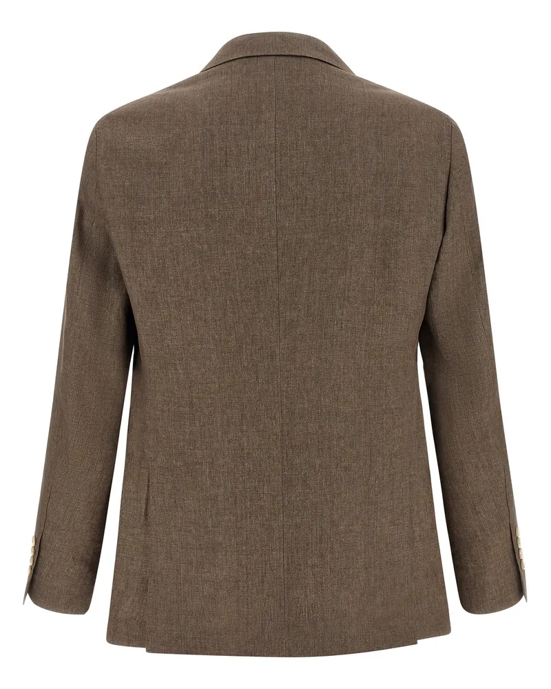 Brunello Cucinelli Cavallo Blazer — Brown Taupe