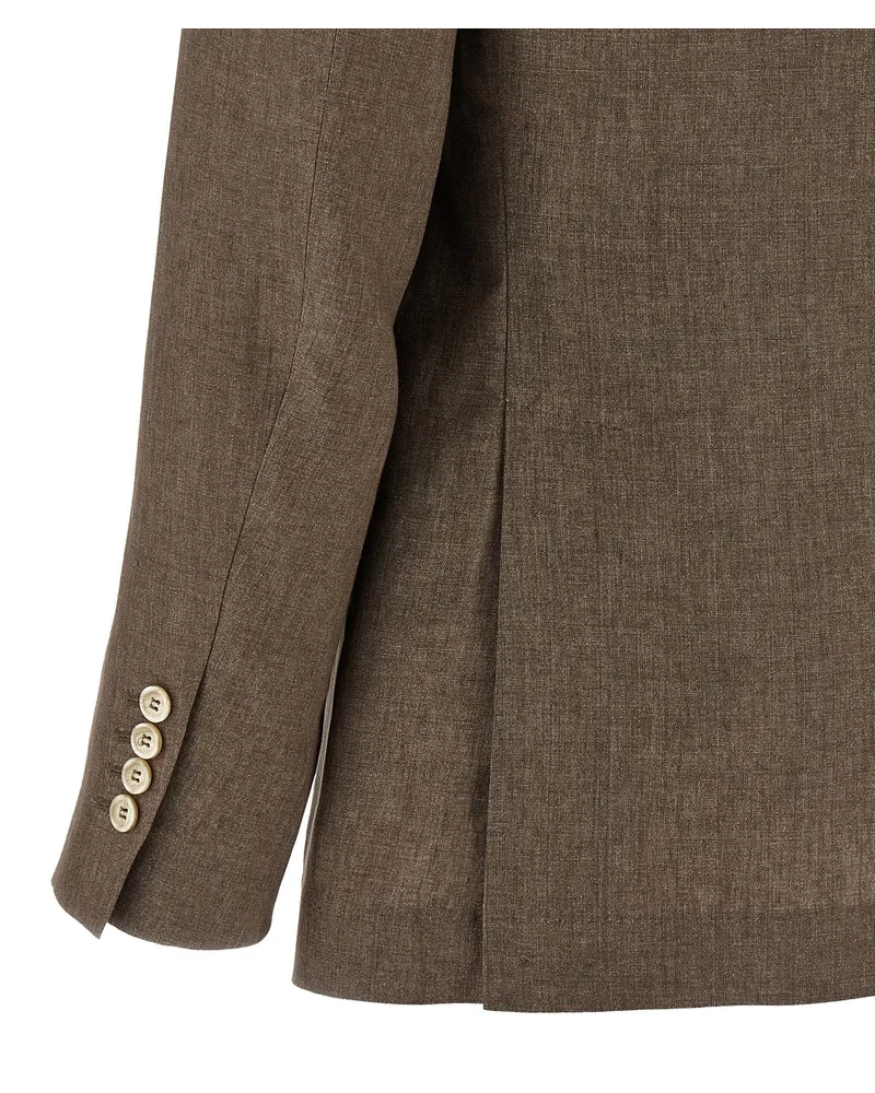 Brunello Cucinelli Cavallo Blazer — Brown Taupe