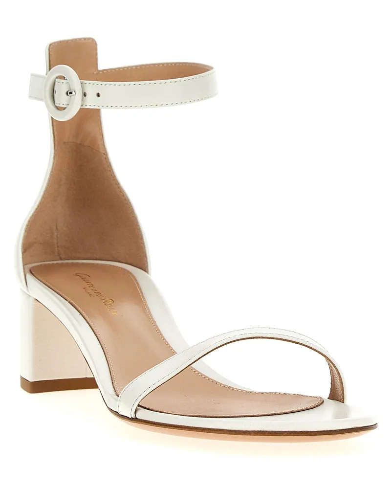 Gianvito Rossi Gaeta Sandal Heel — White White