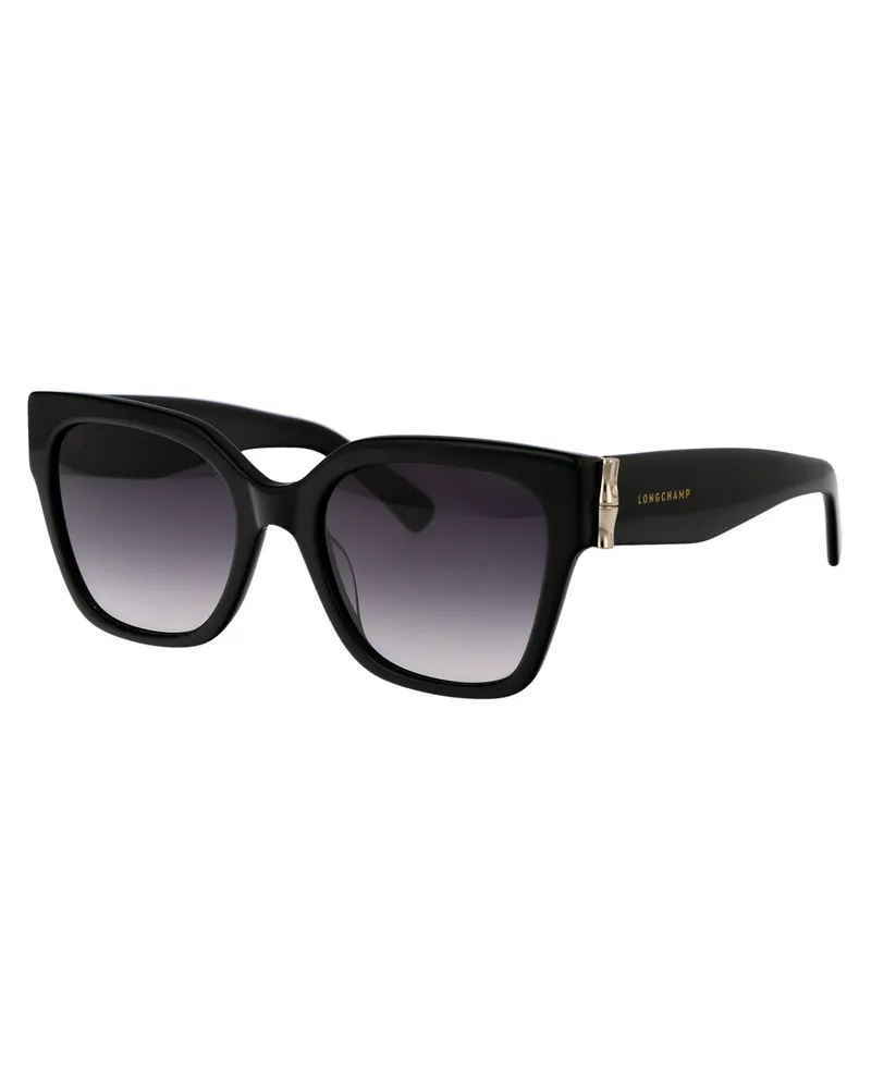 Longchamp LO732S Acetate Frame Sunglasses — Black Black